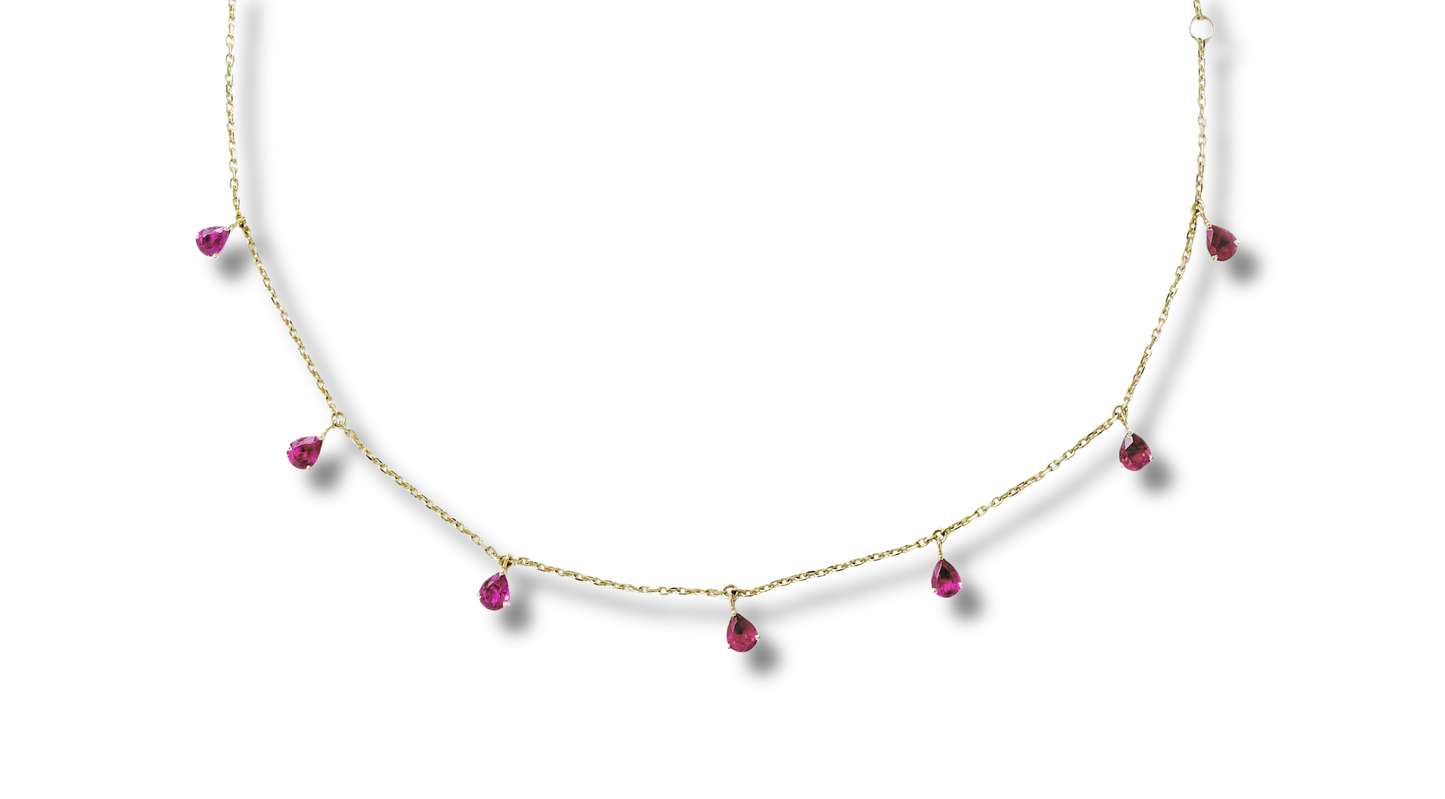 18K Ruby Chocker Yellow Gold