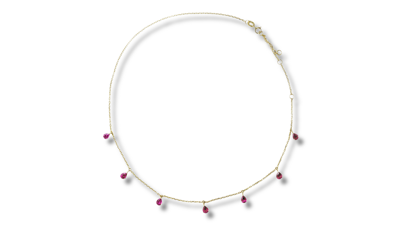 18K Ruby Chocker Yellow Gold